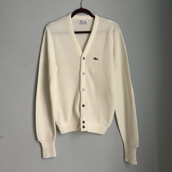 Lacoste Sweaters - Vintage Izod Lacoste Sweater white size Medium